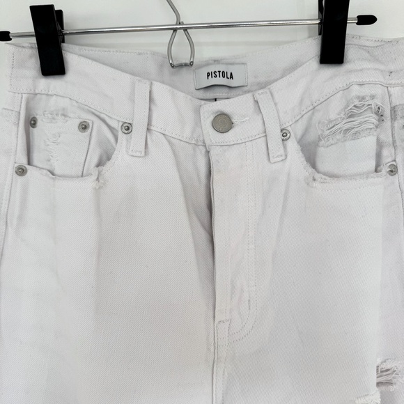 Pistola White Straight Leg Jeans